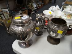 A quality three-piece EPNS coffee service (possibly European)