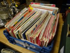 A box of various ordnance survey maps