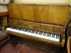 Straight strung 20th Century upright piano