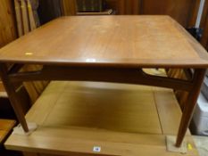 Mid Century G-Plan style square topped coffee table