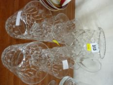 Vintage glass lemonade set