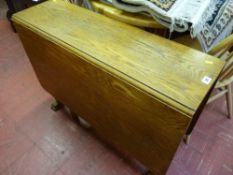 Vintage oak gate leg dining table