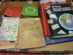 World stamps - a collection contained in numerous albums