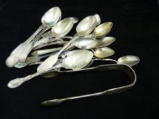 Quantity of silver collector's spoons etc, 11.8 troy ozs approximately