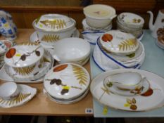 Excellent quantity of Royal Worcester 'Wild Hazel' oven to tableware