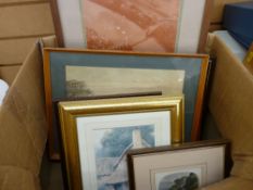 Quantity of framed pictures and prints