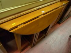 Modern pine breakfast table and a set of four chairs