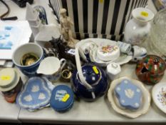 Parcel of mixed china including Wedgwood Jasperware etc