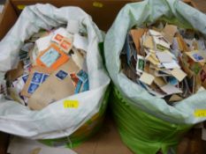 World stamps - a large quantity, predominantly envelope removed with cancellations