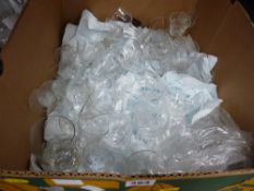 Box of cut and other drinking glassware