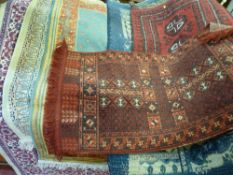 Quantity of Eastern and other woven scatter rugs