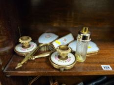 Floral decorated dressing table set