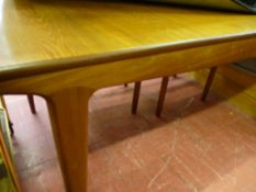 Stylish mid Century teak extending dining table