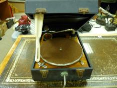 Winding gramophone