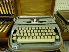 Cased Royalite typewriter