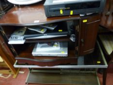 Parcel of home entertainment units, Sky HD box, DVD player, VHS player and a Toshiba retro stand etc