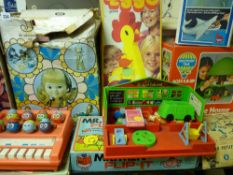 Several boxed and other games - 'Plain Jane', 'Eggo Game', 'The Game of Jaws', 'Mr Men Flippit', 'Mr