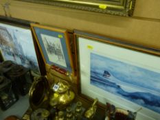 ANTHONY HANSARD limited edition (361/1950) print - Concorde, signed by the artist and the Captain of