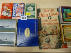 Small parcel of Chad Valley and other playing cards