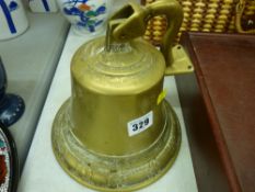 Reproduction brass ship's bell, un-named