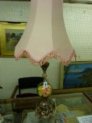 Moorcroft pottery table lamp