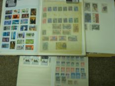 World stamp collection contained in three various albums