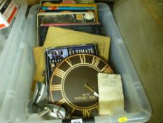Crate of vintage LP records etc to include Liza Minnelli, Shirley Bassey, Liberace etc