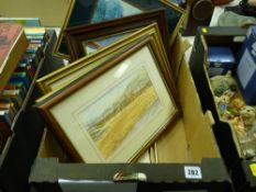 Six well framed prints
