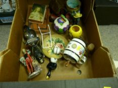 Box of china ornaments and other collectables