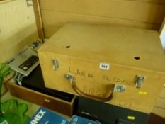 Collection of vintage projectors, two cased
