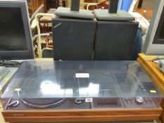 Sharp music centre with pair of speakers on stand E/T