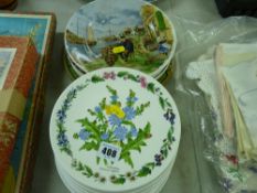 Quantity of collector's wall plates by Royal Worcester, Wedgwood etc