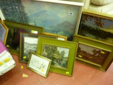 Quantity of framed pictures and prints