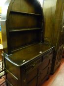 Priory style oak Dutch top dresser