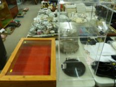 Riana Collection lockable perspex display cabinet and a countertop jewellery display cabinet