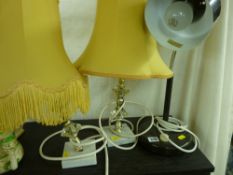 Three modern table lamps