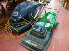 Black & Decker hover mower and a Pro hover mower E/T