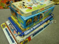 Palitoy 'Fuzzy Pumper Barber Shop' and four other games