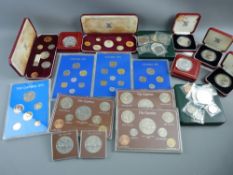 COLONIAL & EMPIRE COINS - proof sets, coins and commemoratives including two 1955 Royal Mint
