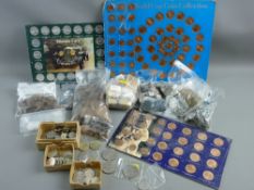 BRITISH COINS - 1752 through to present day, in silver copper and bronze along with a small quantity