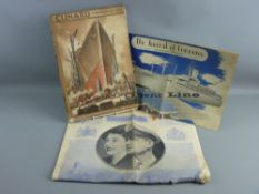 CUNARD CHRISTMAS MAGAZINE 1931, special number 'Construction of the New Giant Liner', containing