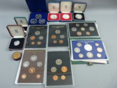 COINS - Falkland Islands proof sets and crowns, all Royal Mint, proof sets include 1974 (three),