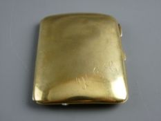 WITHDRAWN FROM AUCTION - AN EIGHTEEN CARAT GOLD CIGARETTE CASE, Chester 1910, John Millward Banks