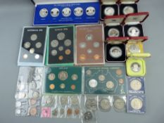 COMMONWEALTH COINS - a mixed collection including a 1976 Tuvalu proof set, two 1976 five dollar