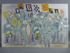 RAOUL DUFY coloured lithograph - titled 'The Band', published by School Prints Ltd, printed by W S