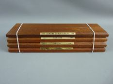 MODEL RAILWAY - Wrenn display plinths with name plaques - Evadne car no. 83, 0-6-0 tank and Hornby