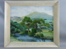 TOM PARRY JONES watercolour - Snowdonia river scene, signed and dated 1968, 49 x 58 cms