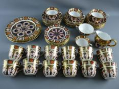 FORTY FIVE PIECES OF ROYAL CROWN DERBY '1128' TEAWARE to include three 20 cms diameter plates, early