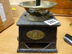 Old coffee grinder by Ashdons & Neale of Liverpool