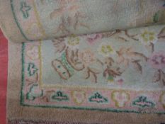 Vintage floral patterned rug